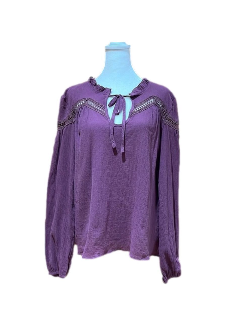 Listicle Crepe Bell Sleeve Top